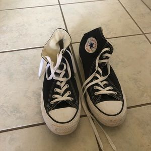 Mens black converse high tops